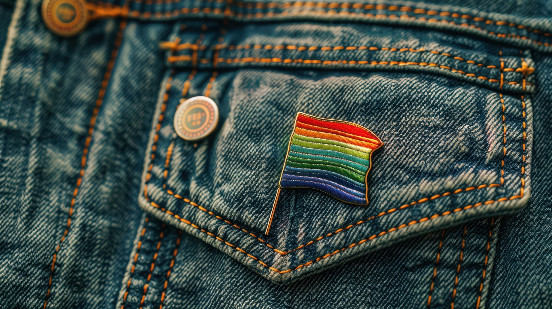 Regenbogenflagge als Anstecker | Buttons selbst gestalten